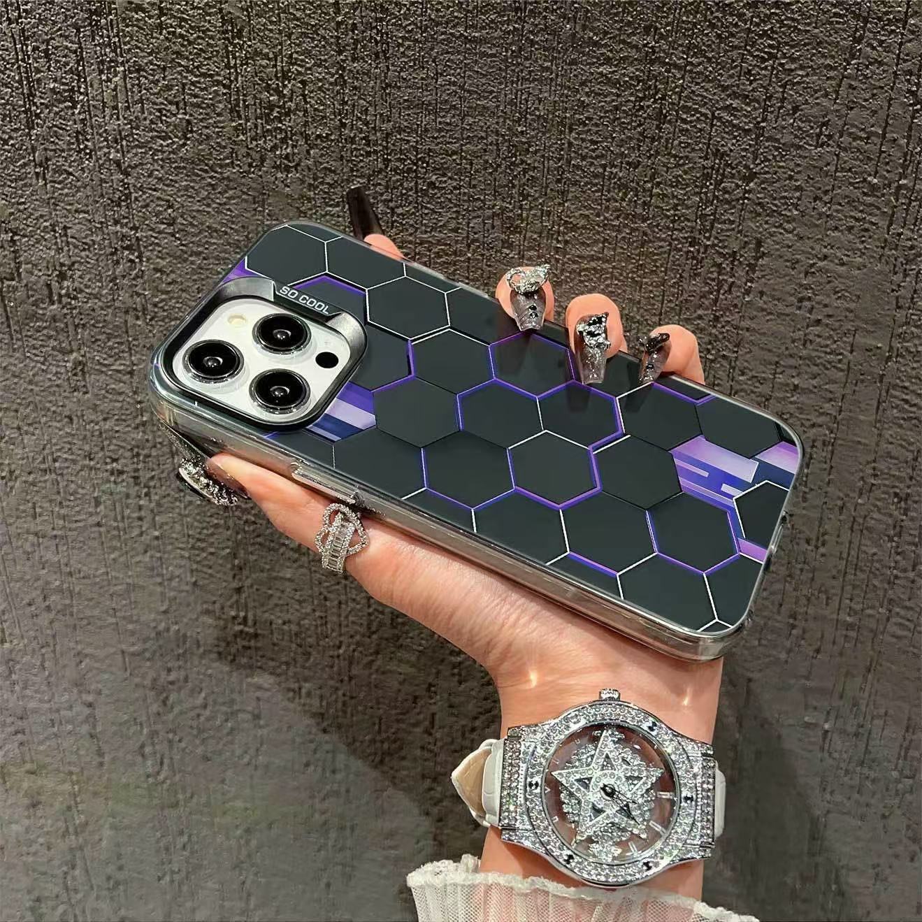 New Cool Honeycomb Pattern Phone Case for iPhone