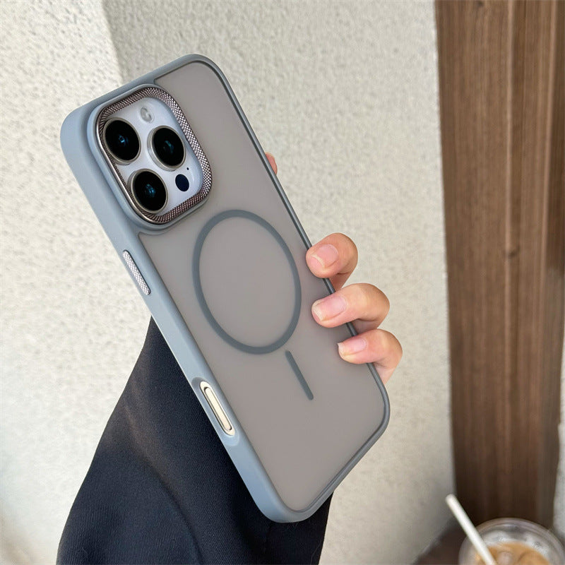 Fine circular matte phone case suitable for iPhone