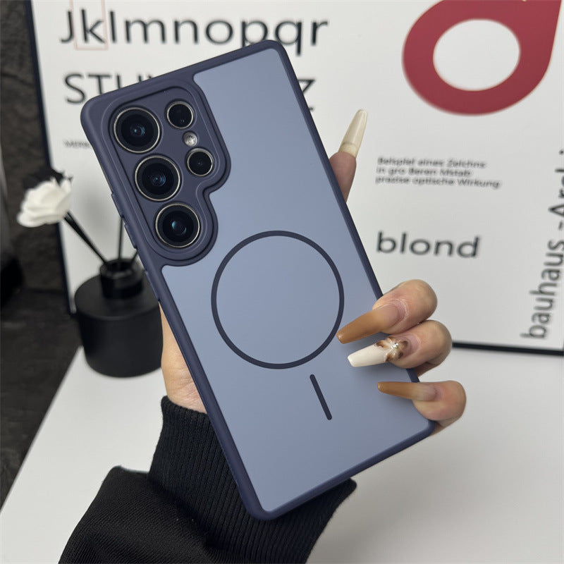 Full-coverage shockproof frosted magnetic case for Samsung