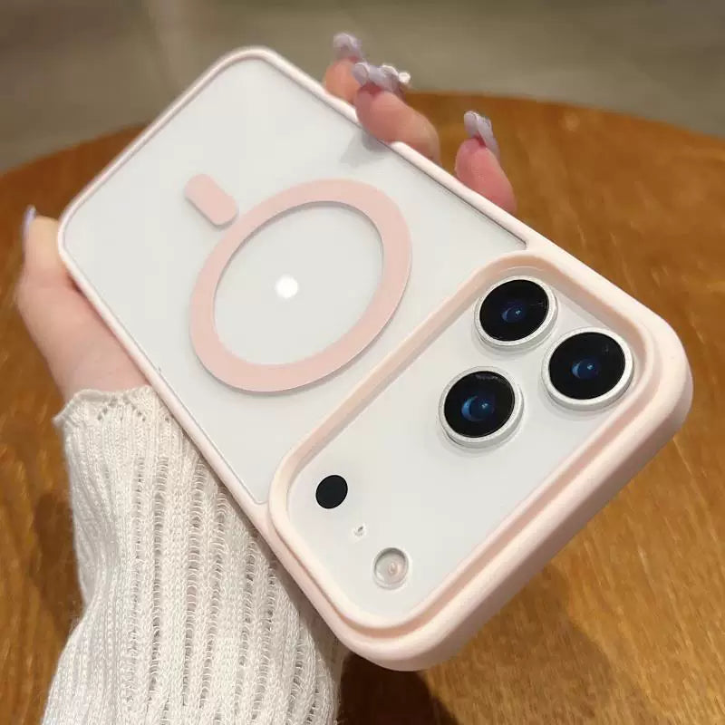 Transparent, Skin-feeling Magnetic Acrylic Phone Case for iPhone