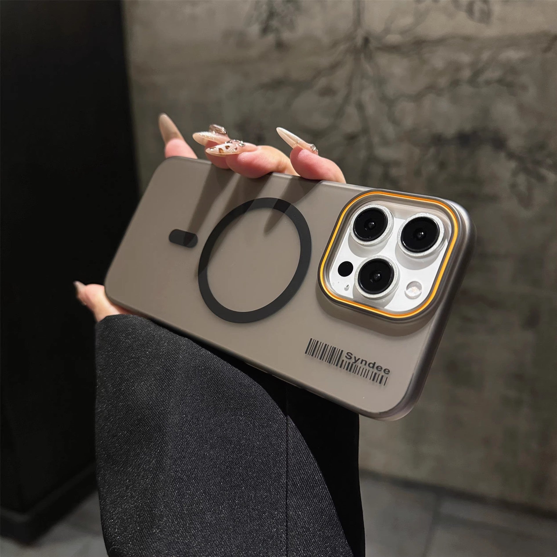 Simple soft gauze translucent phone case for iPhone