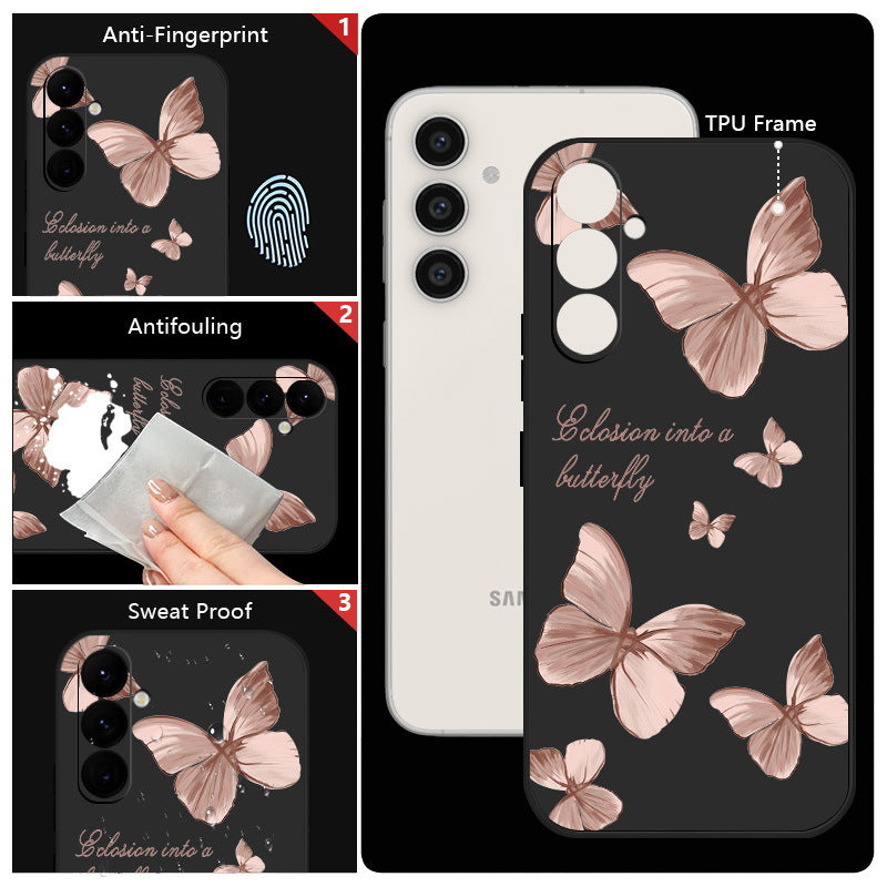 Graffiti painted butterfly phone case for Samsung