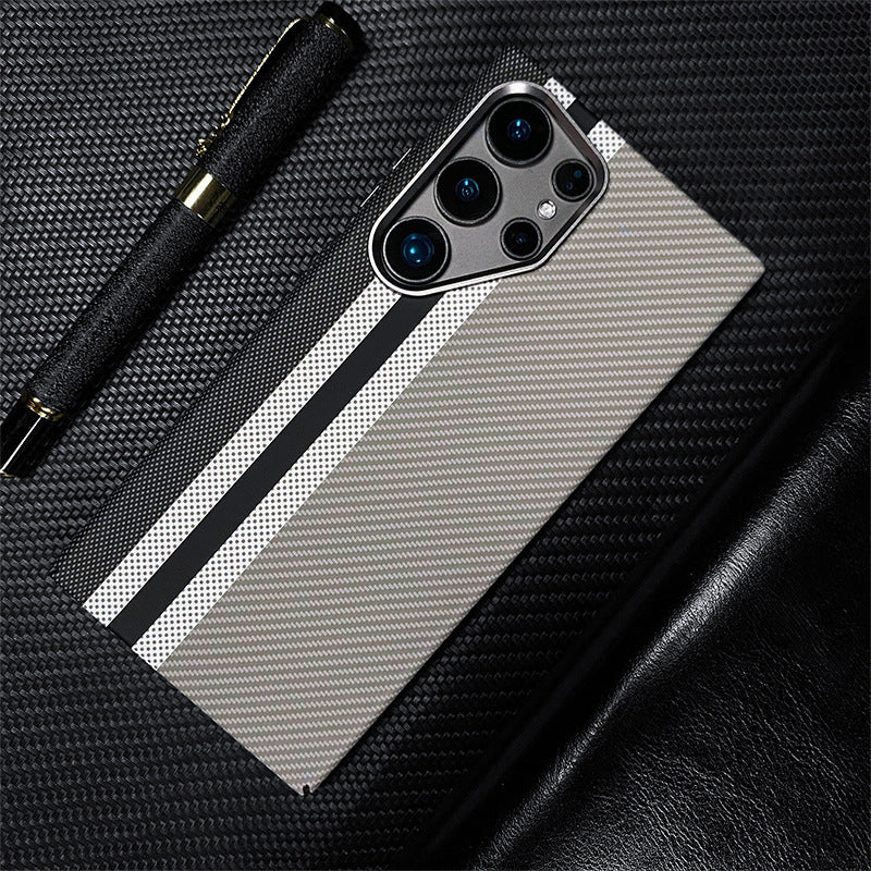 Carbon fiber magnetic phone case  for Samsung
