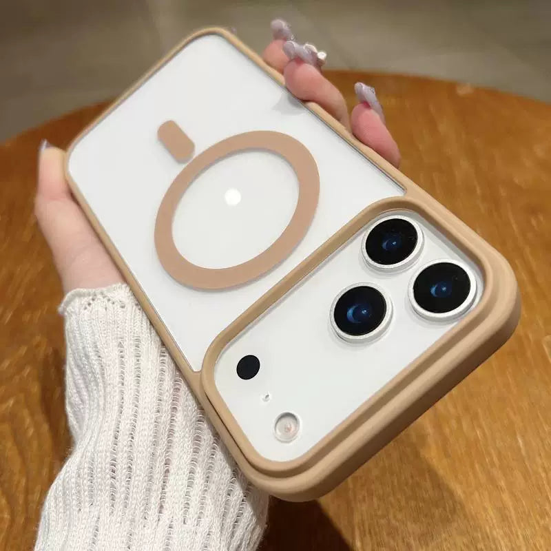 Transparent, Skin-feeling Magnetic Acrylic Phone Case for iPhone