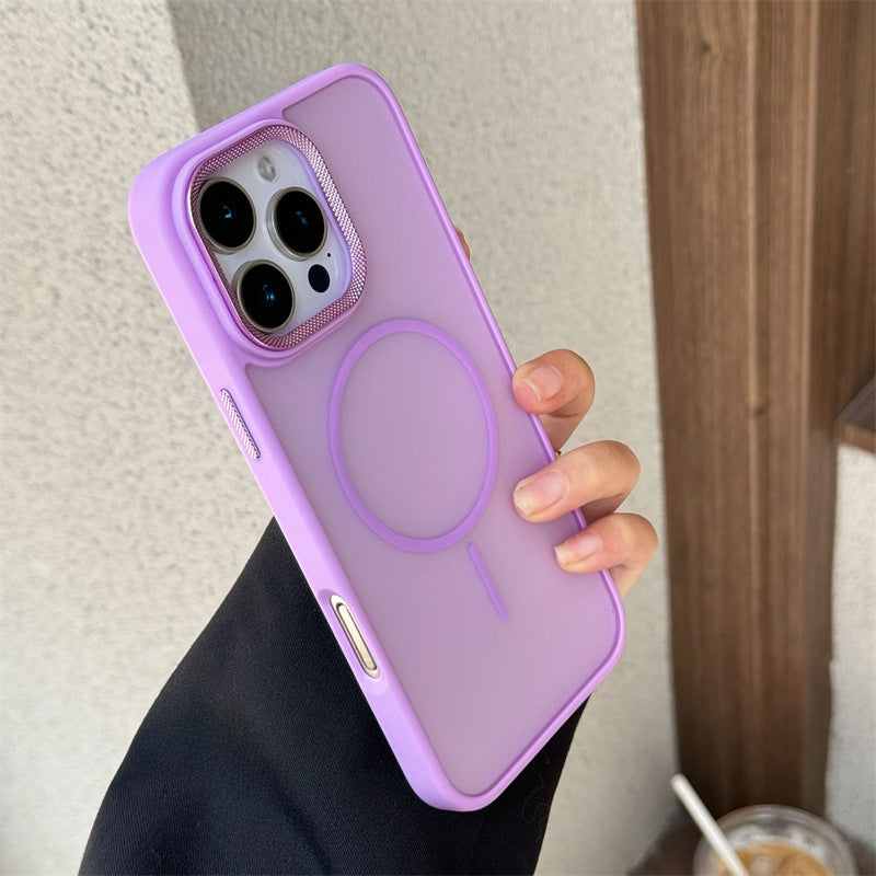 Fine circular matte phone case suitable for iPhone