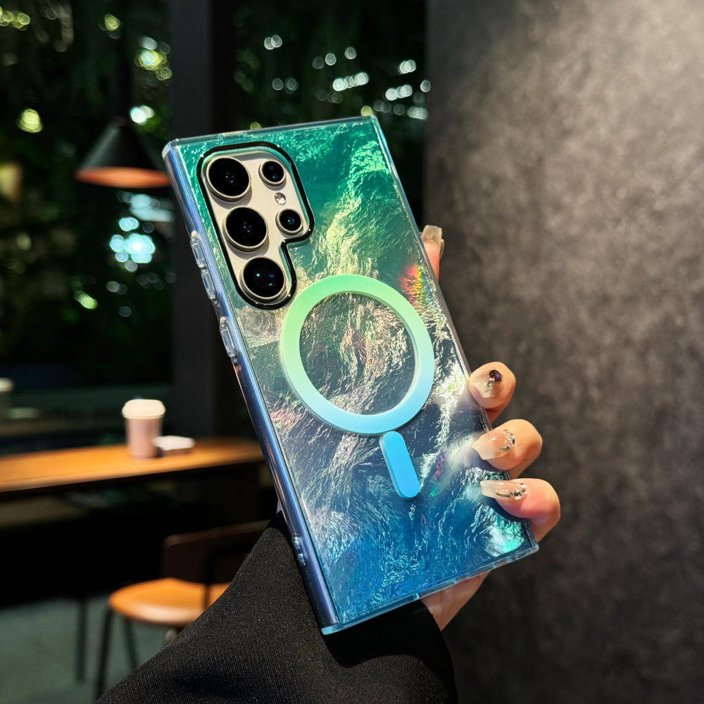 Glacier pattern colorful phone case suitable for Samsung