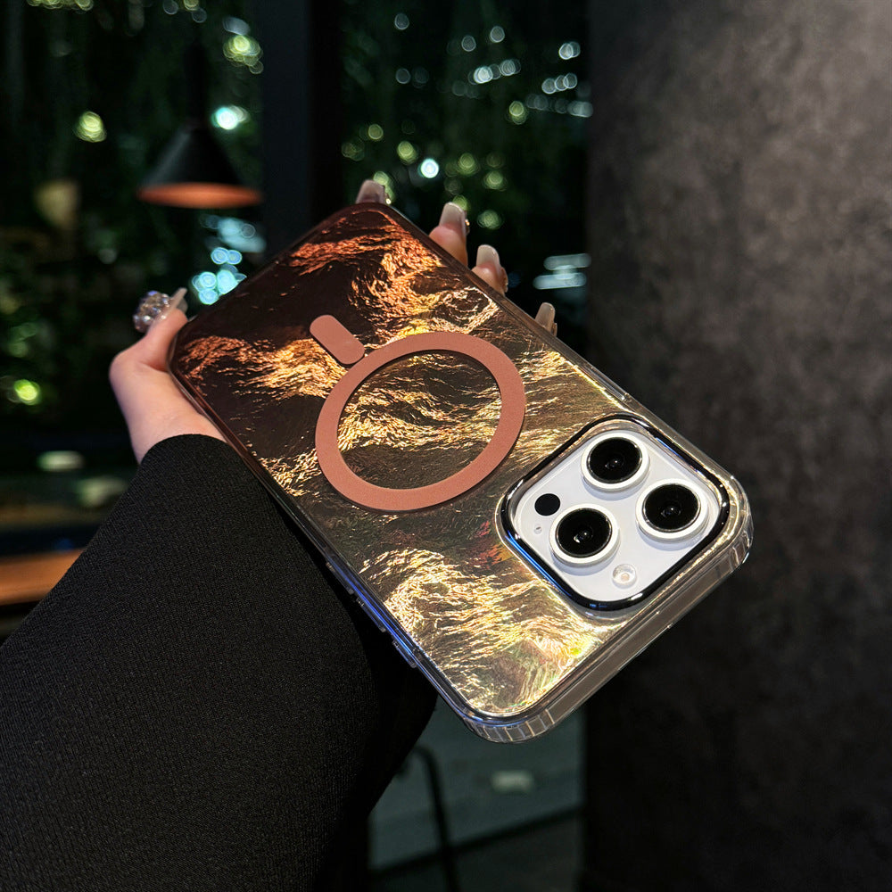 Glacier pattern gradually changing color cool phone case for iPhone