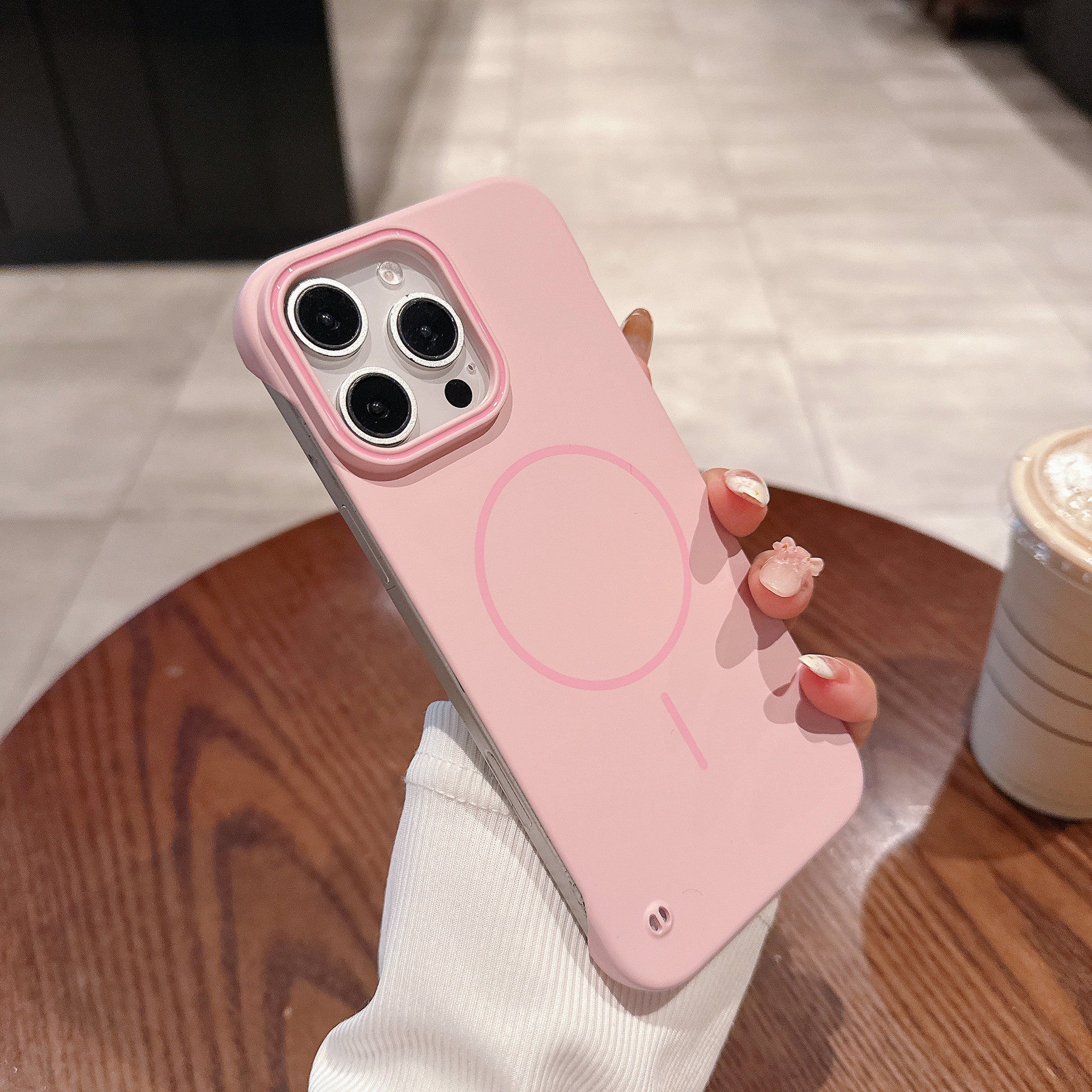 New borderless magnetic phone case for iPhone