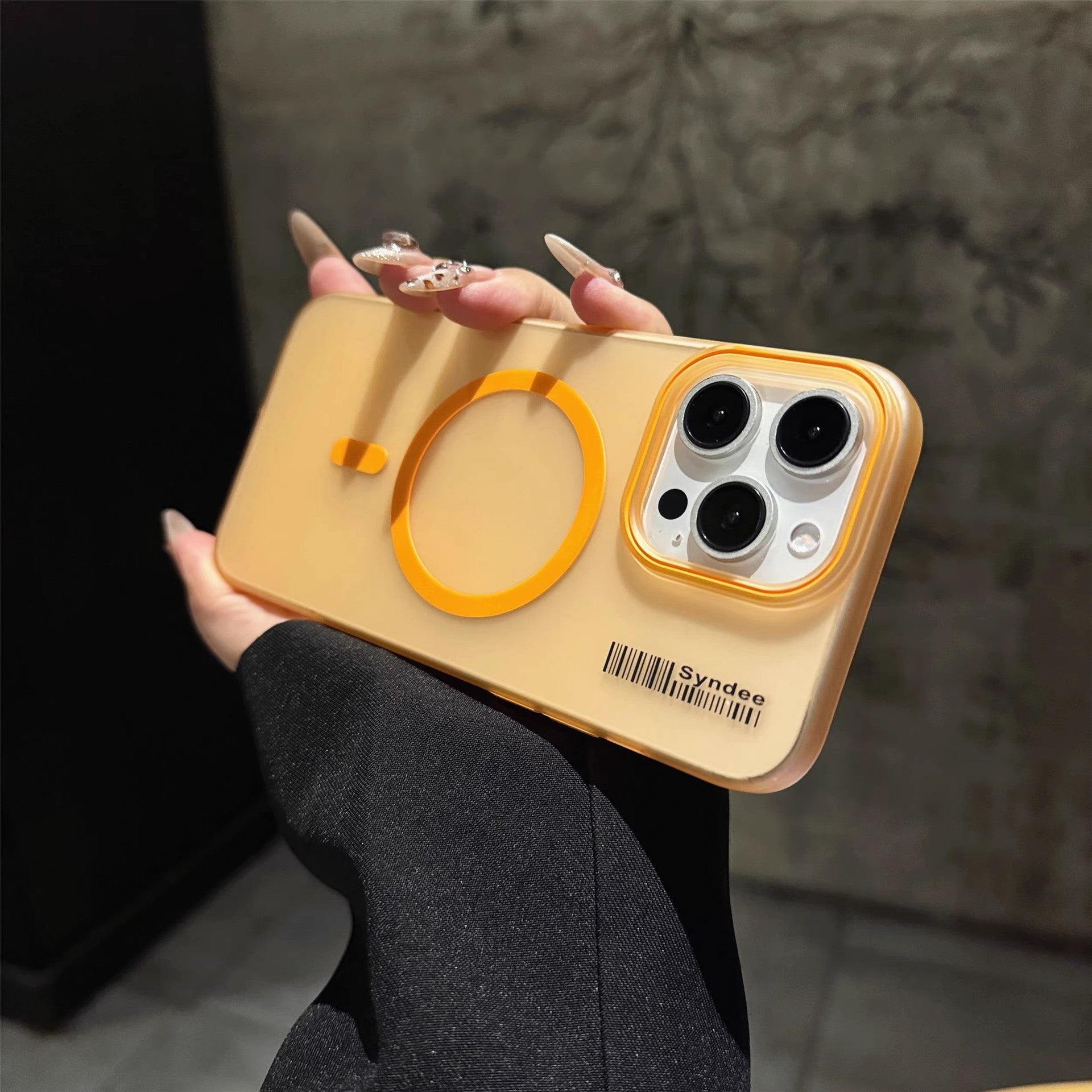 Simple soft gauze translucent phone case for iPhone