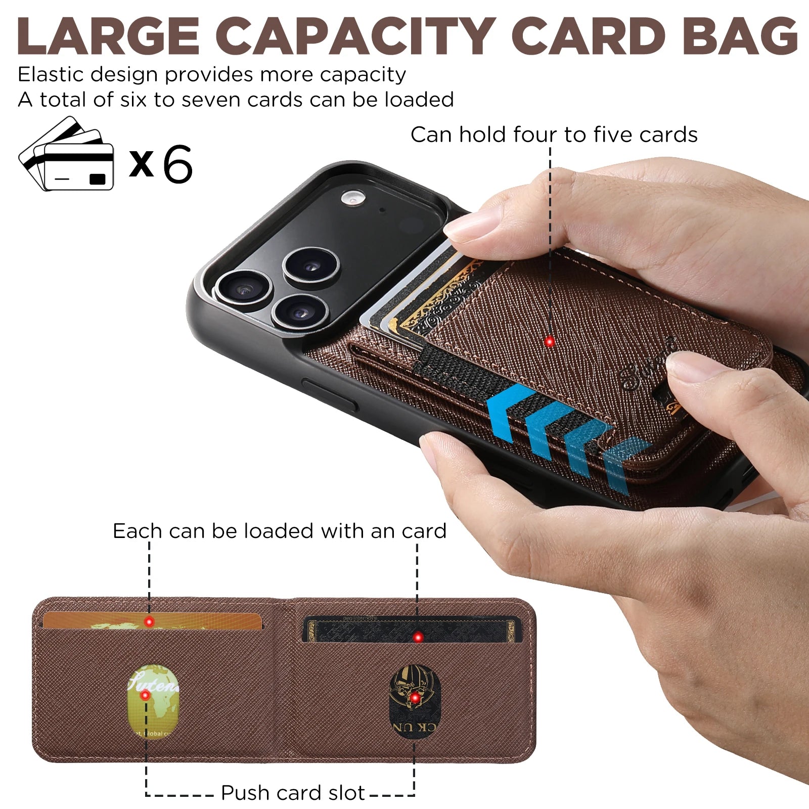 Vintage Distressed PU Leather Cover with Embossed Crest Detailing – Case for iPhone