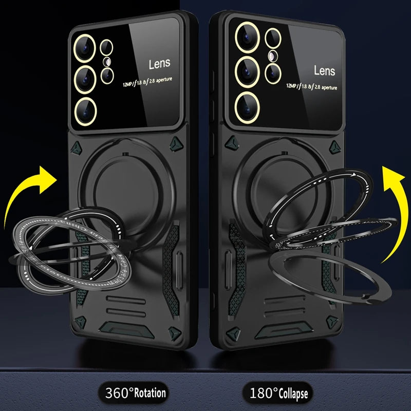 Charging shockproof ring phone case for Samsung