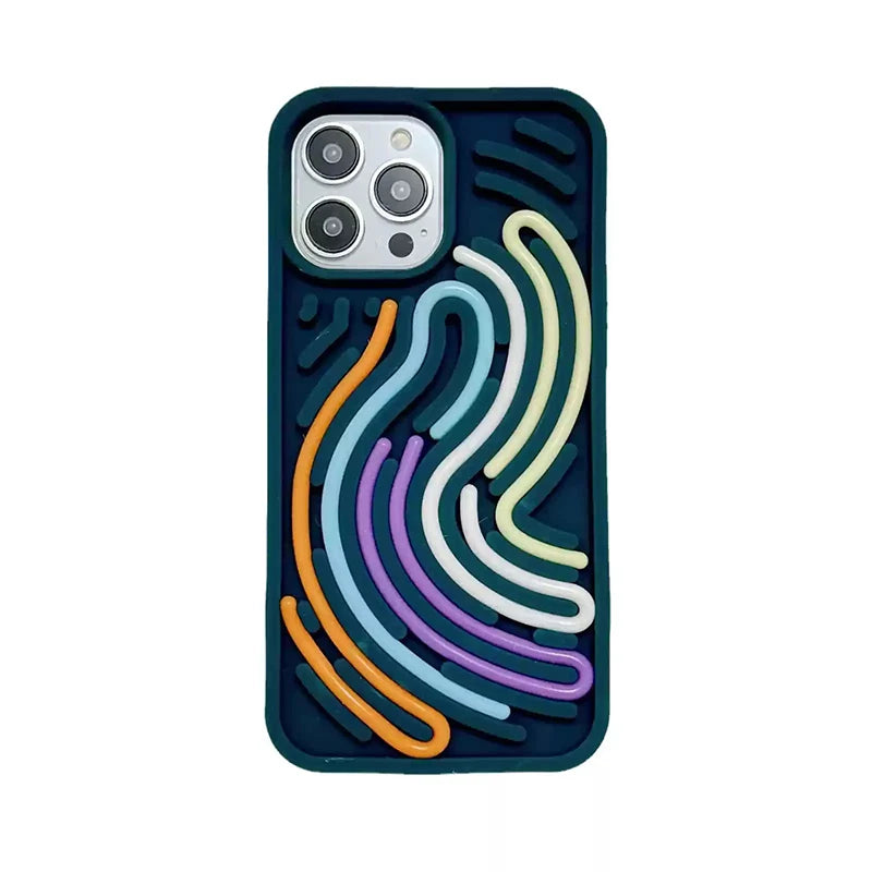 Silicone pressure reducing phone case for iPhone