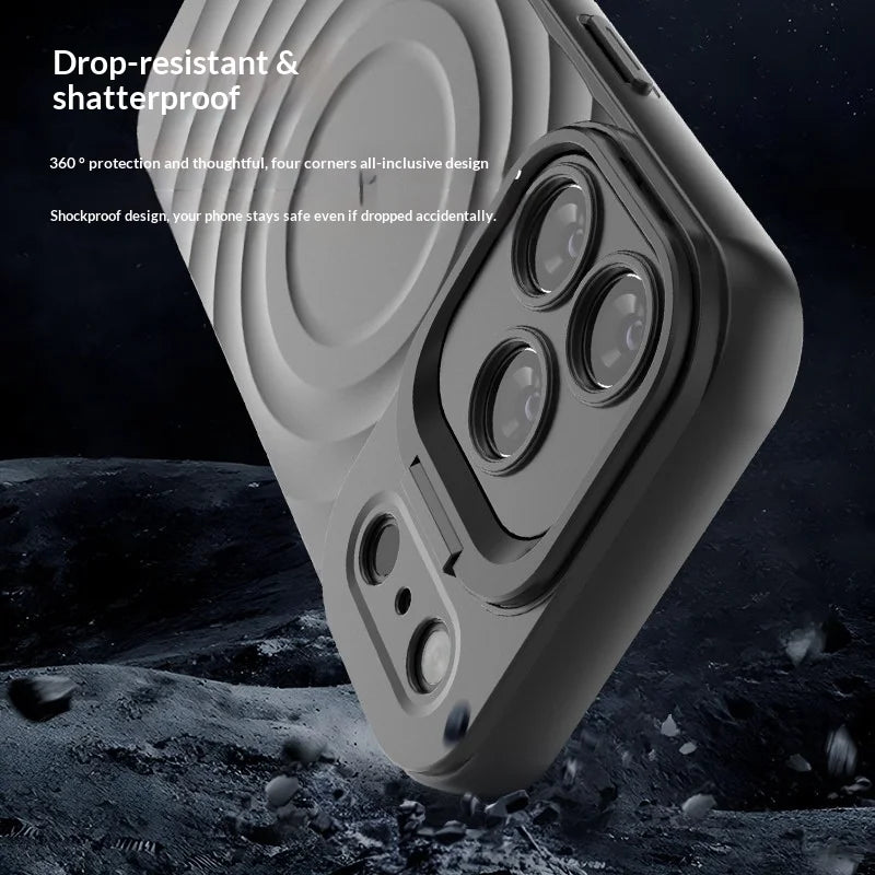 Fold Lens Stand Ripple For Magsafe Case for iPhone