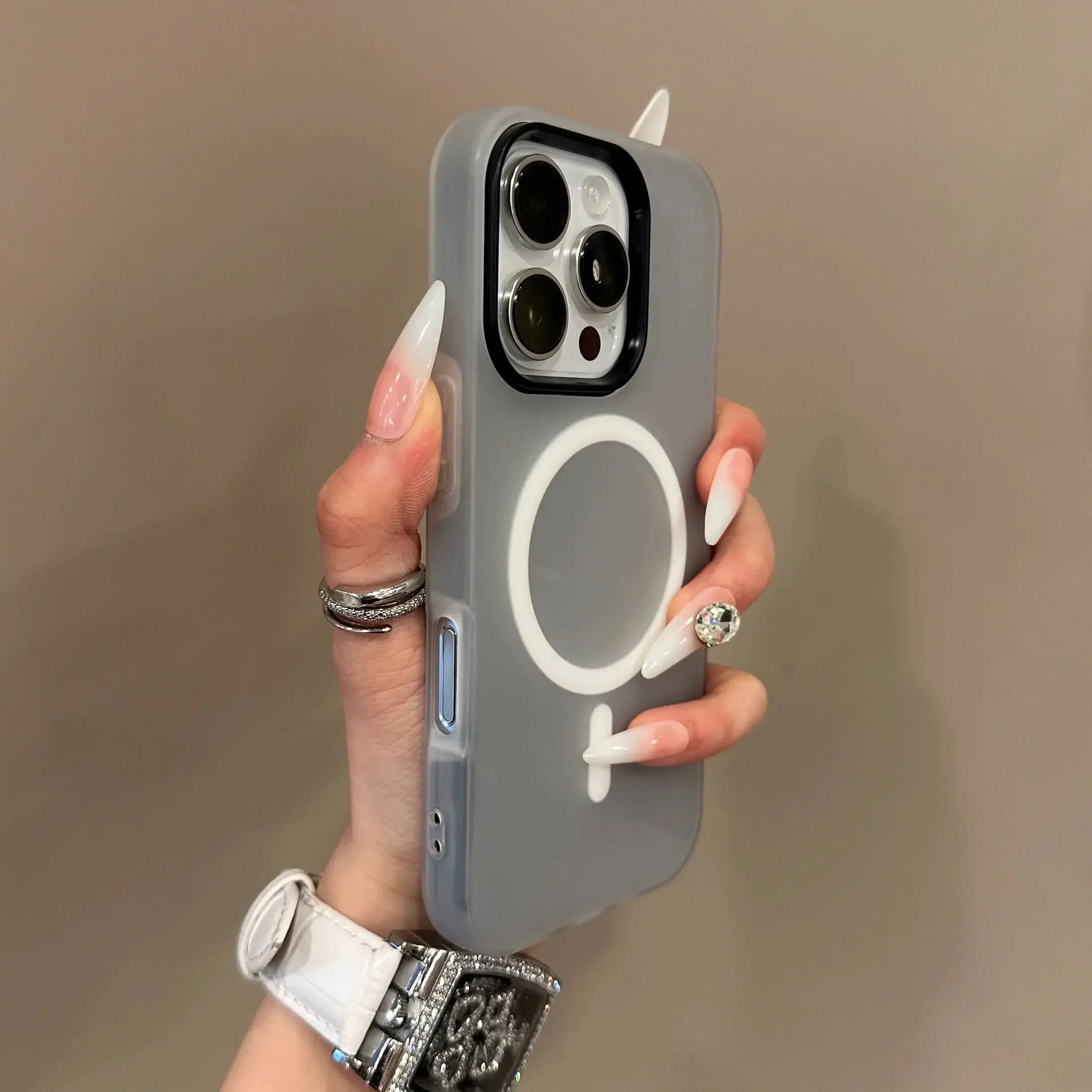 Luxury Candy Magsafe Wireless Charge Matte Phone Case For iPhone