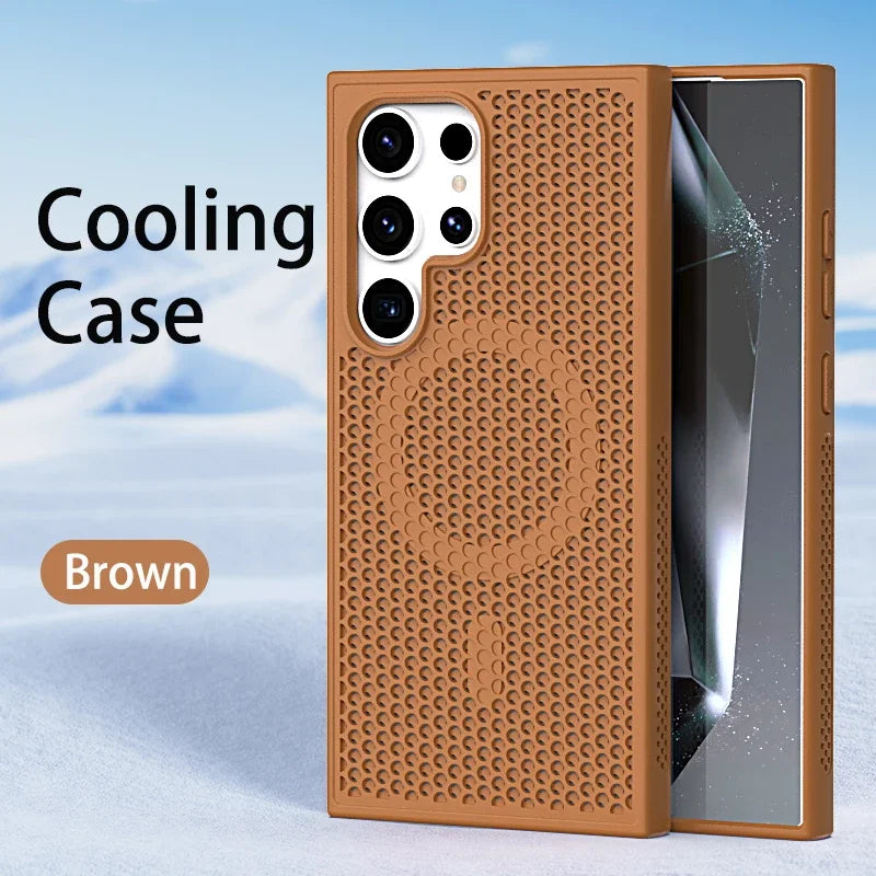 Cooling and breathable phone case suitable for Samsung