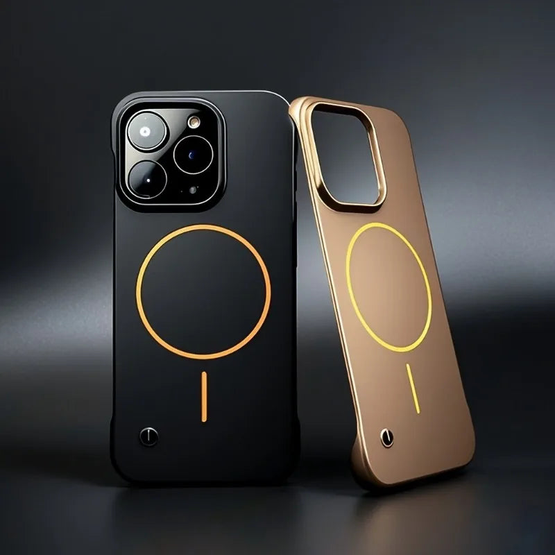 PC Frameless Magnetic Phone Case For iPhone For Magsafe