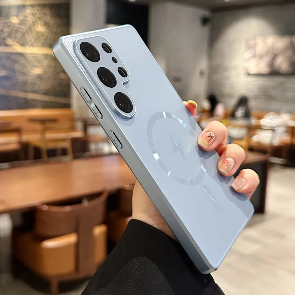 Titanium Original AG Matte Magnetic For Magsafe Case For Samsung