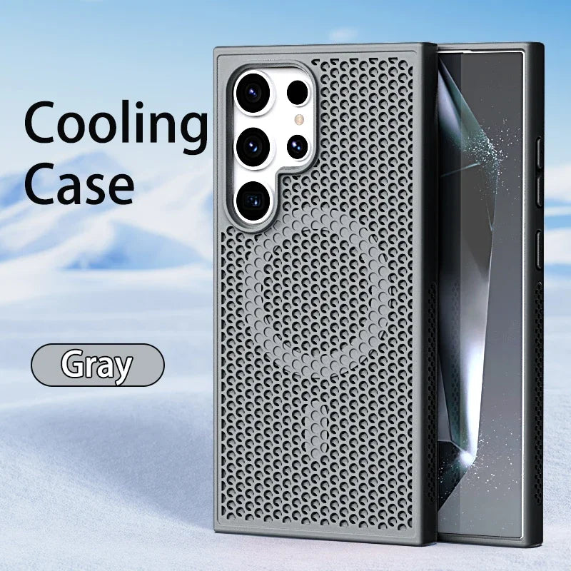 Cooling and breathable phone case suitable for Samsung