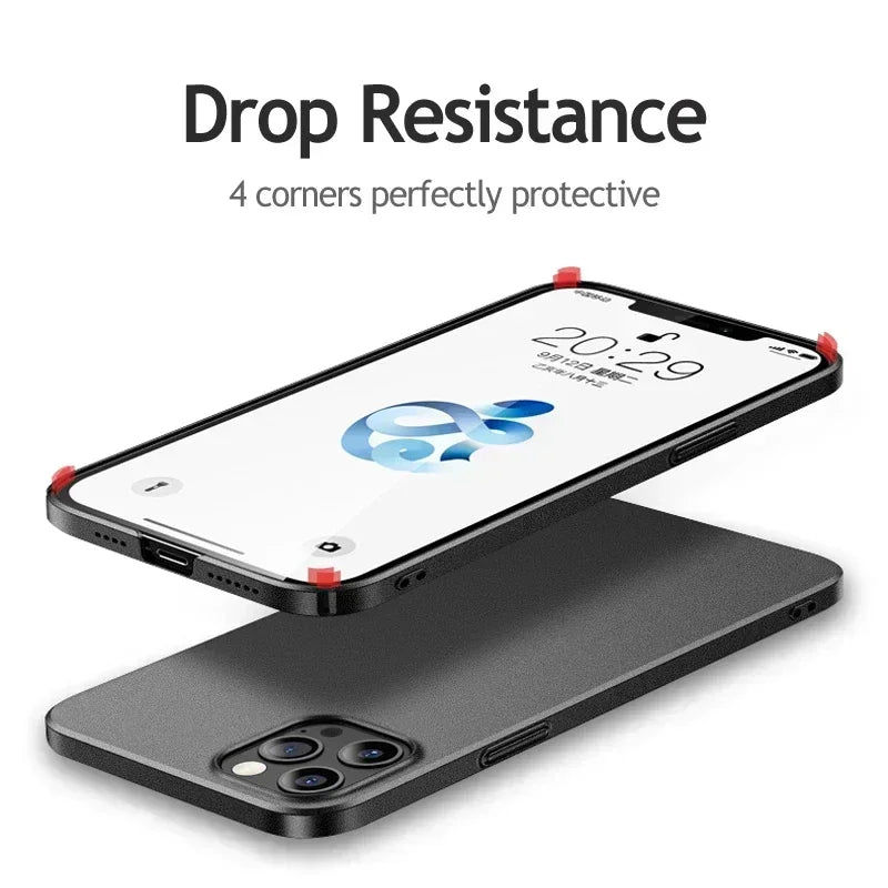 Ultra thin frosted shockproof phone case  for iPhone