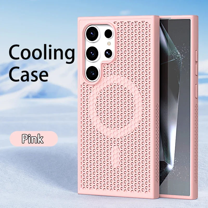 Cooling and breathable phone case suitable for Samsung