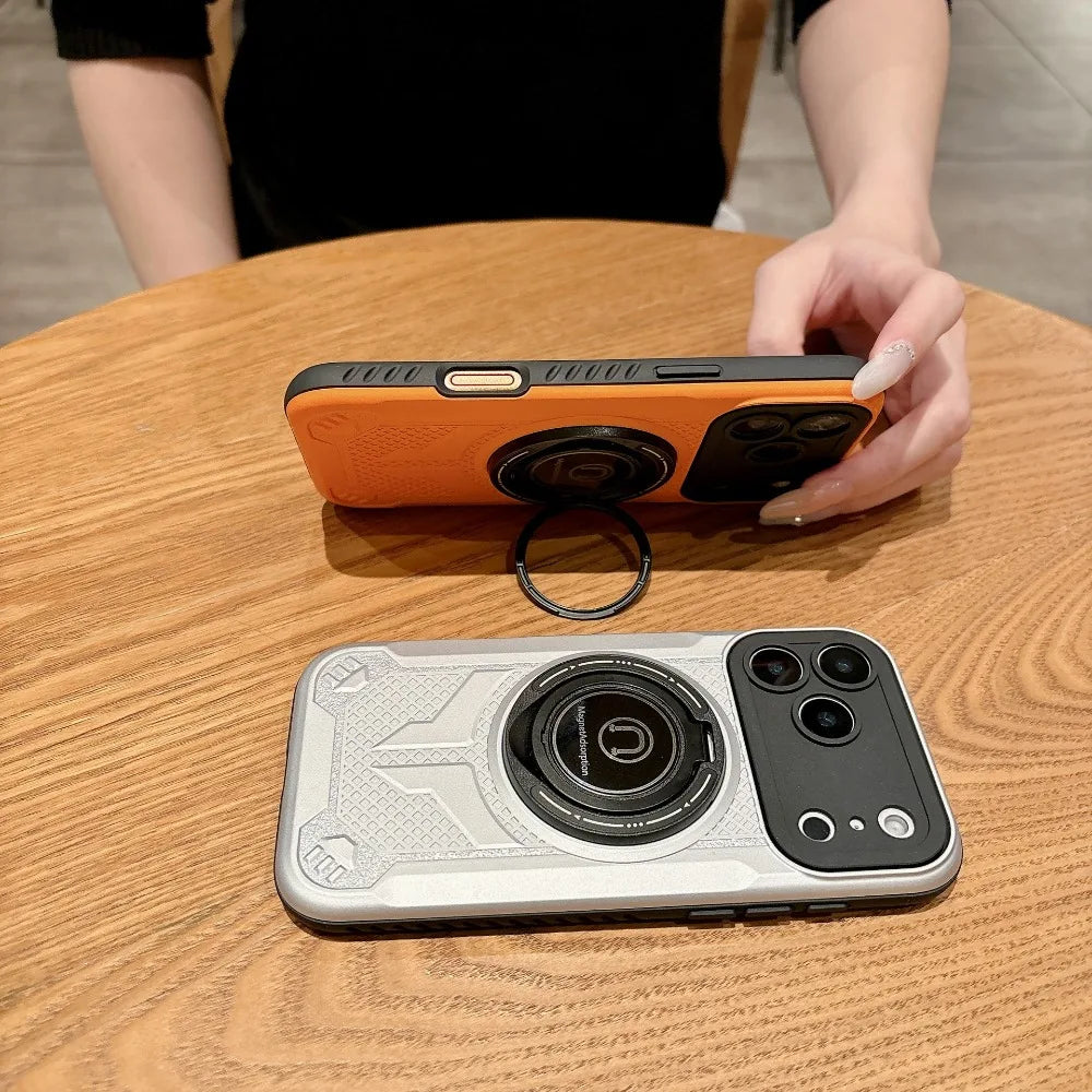 Ring Stand Holder Rotating Magnetic Case For iPhone For Magsafe