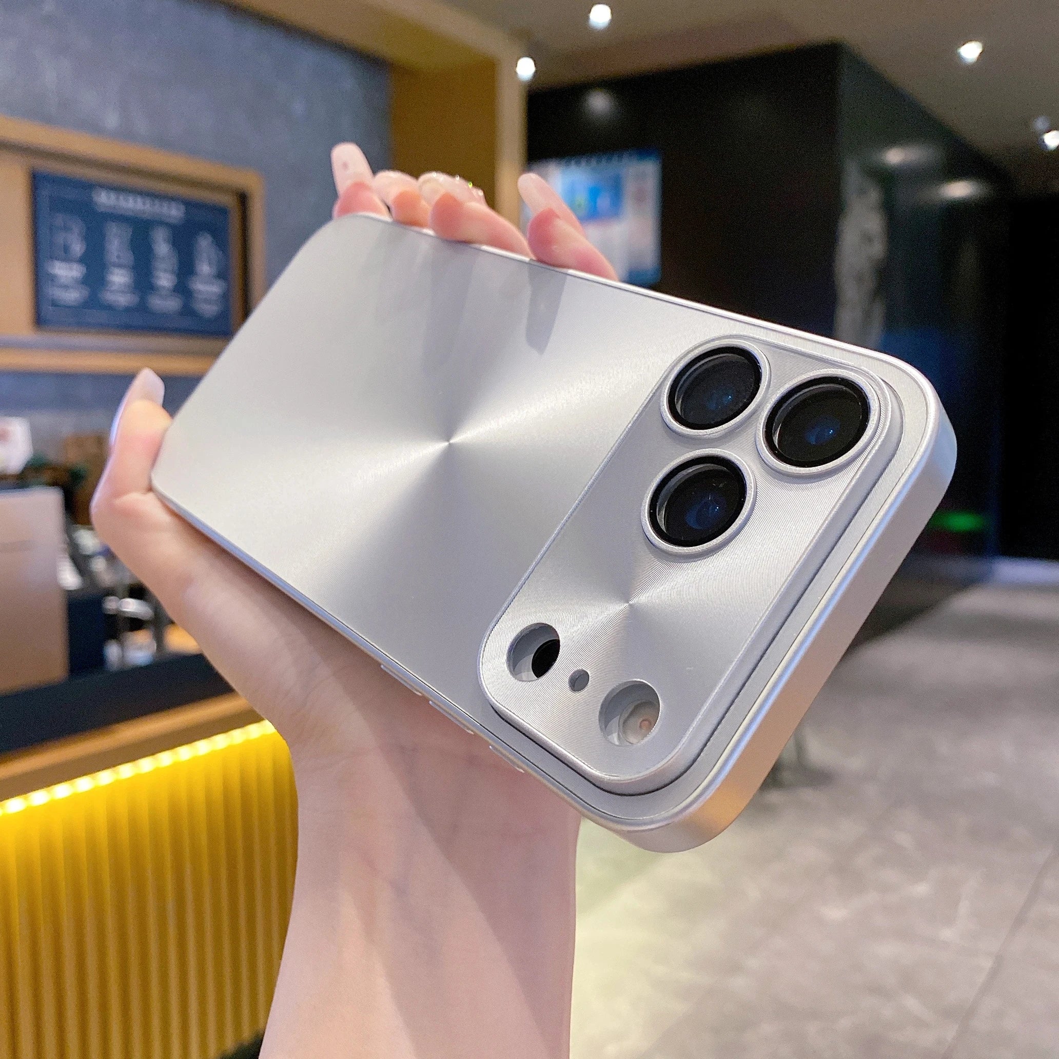 Laser CD Texture Matte Case For iPhone