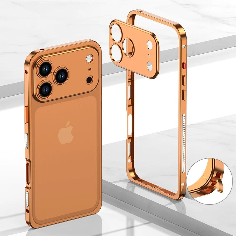 Aluminum Alloy Cooling Lens Protect Frame Case for iPhone