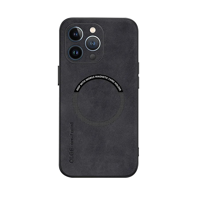 Luxury wireless charging shockproof phone case for iPhone