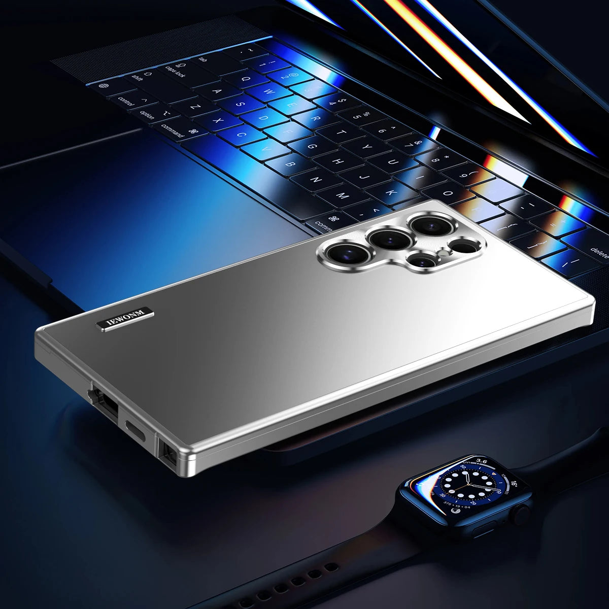 All-aluminum body Matte titanium alloy ultra-thin back cover For Samsung