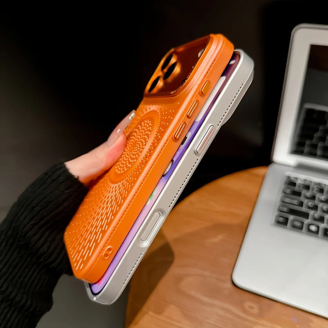 Magsafe Breathable Cooling Hard PC Phone Case for iPhone