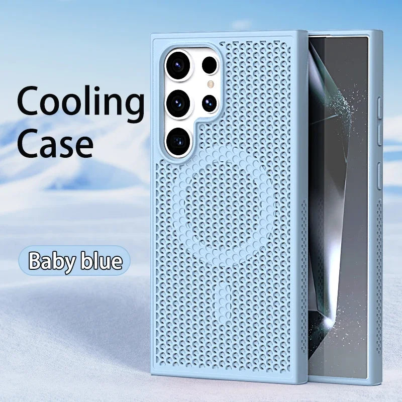 Cooling and breathable phone case suitable for Samsung