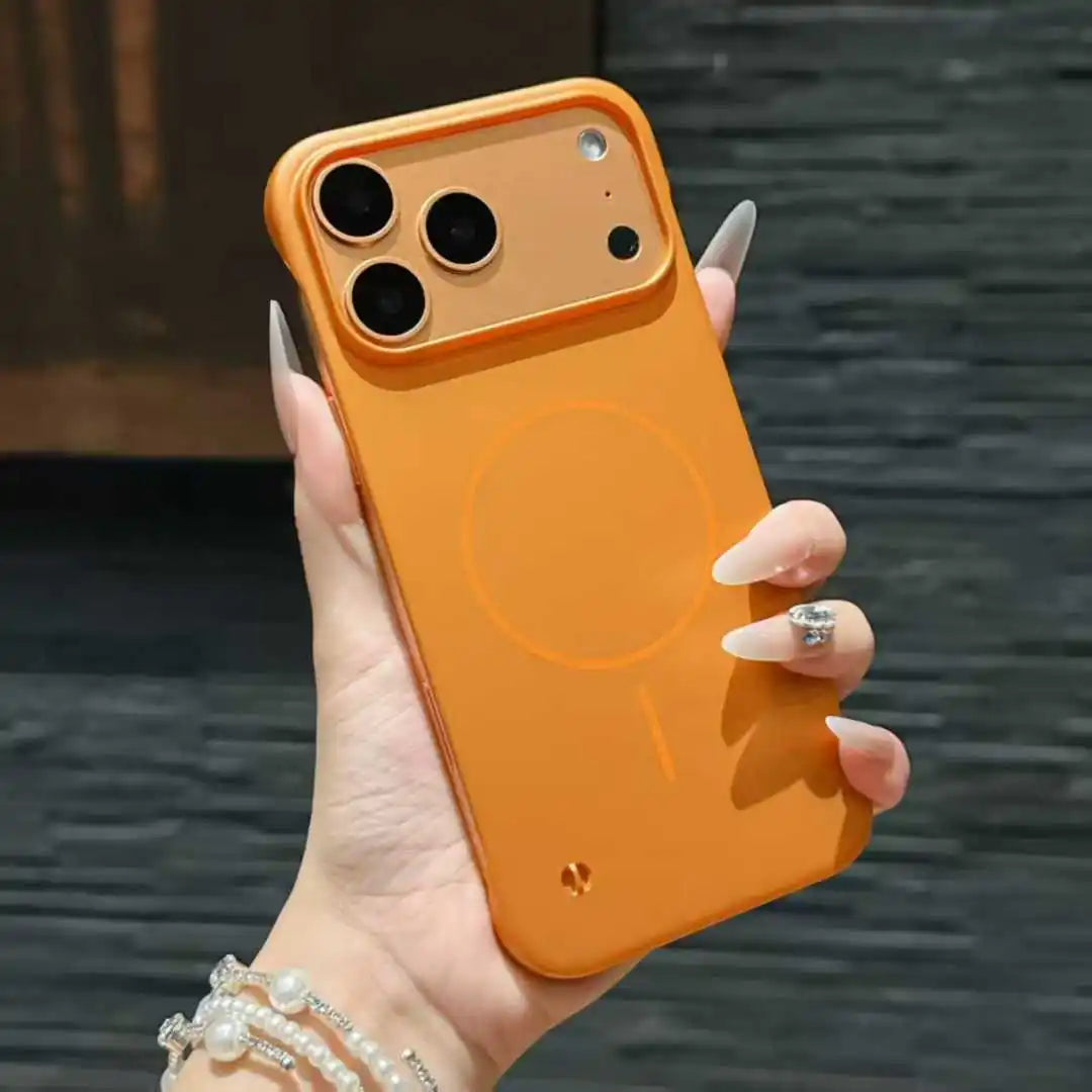 PC Frameless Magnetic Phone Case For iPhone For Magsafe