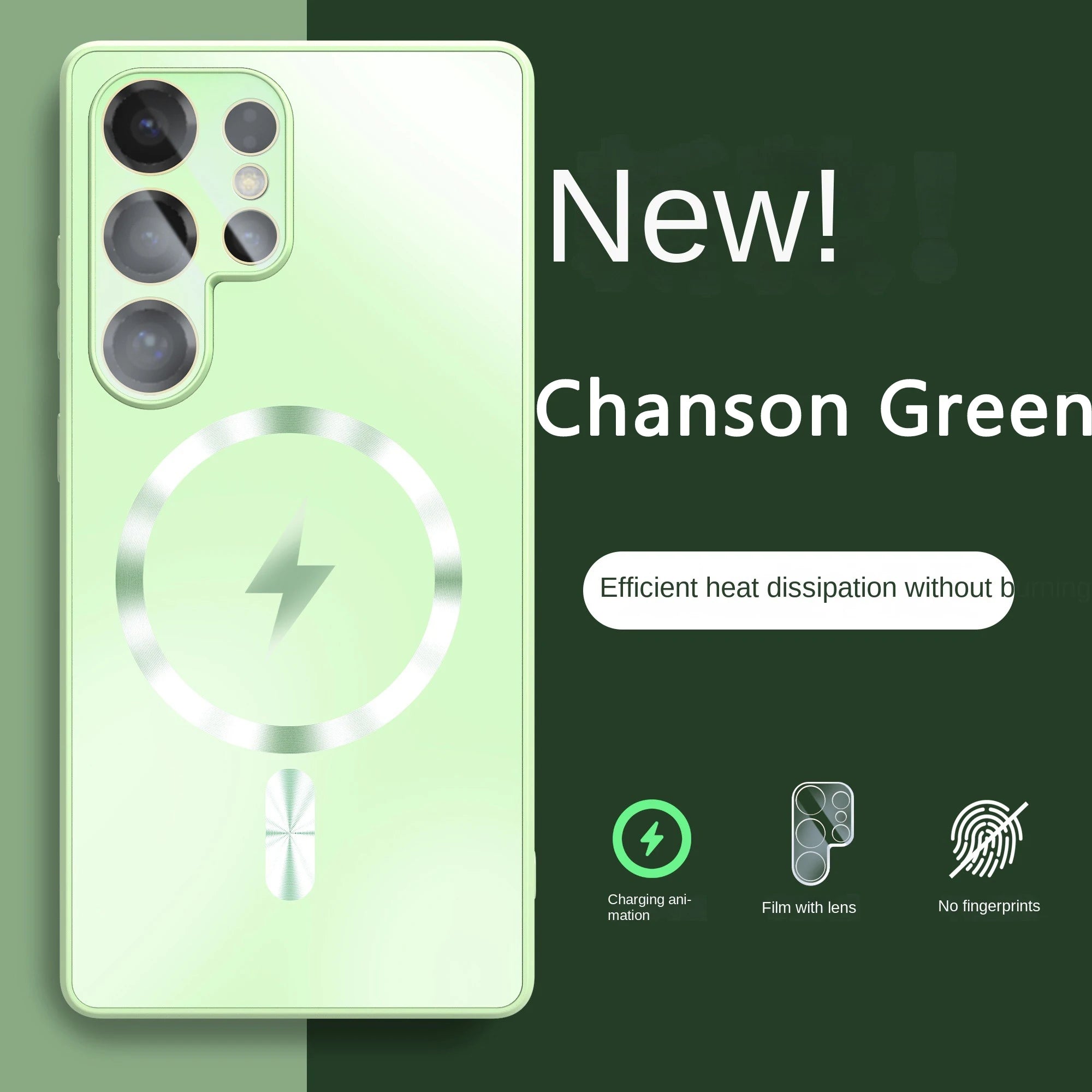 Ultra-thin AG Matte Magnetic For Magsafe Case For Samsung Galaxy