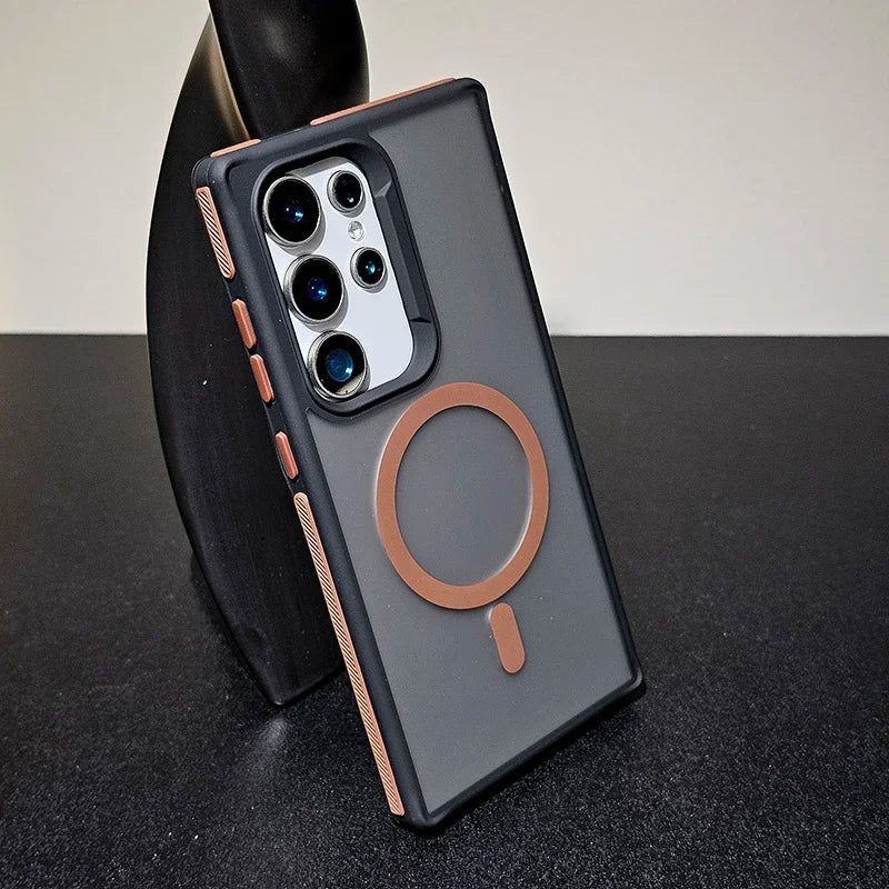 Two tone matte phone case suitable for Samsung