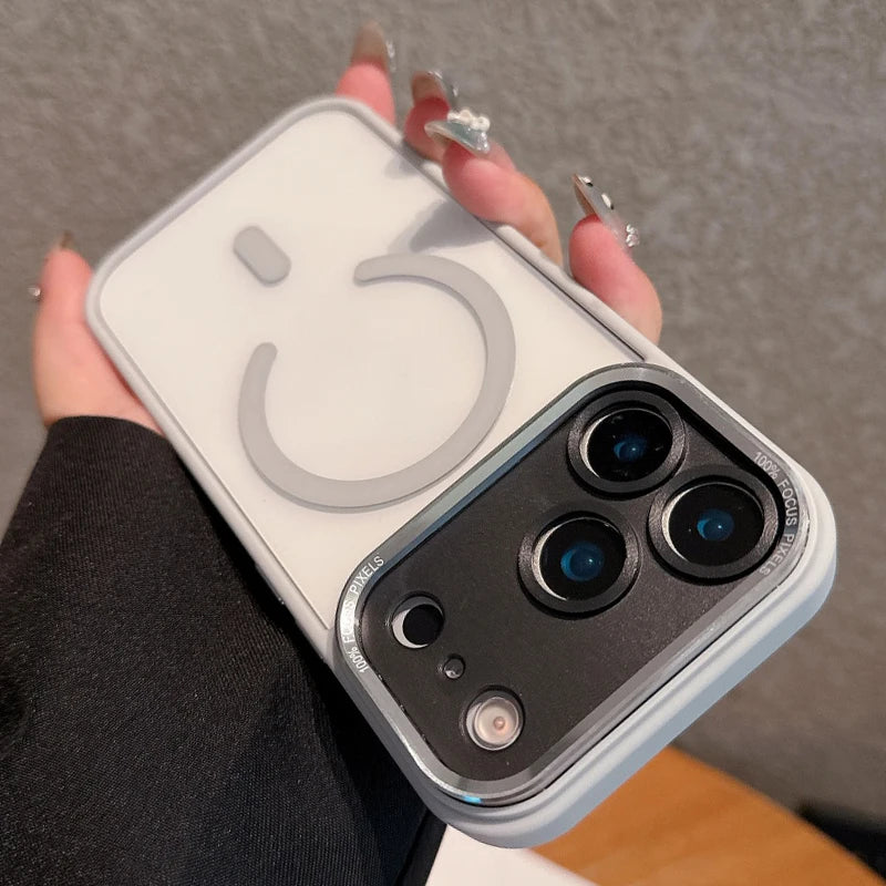 Transparent Metal Camera Bumper Cases For iPhone