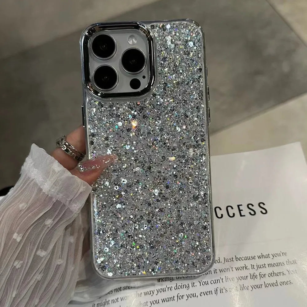 Luxury shiny shockproof phone case suitable for iPhone
