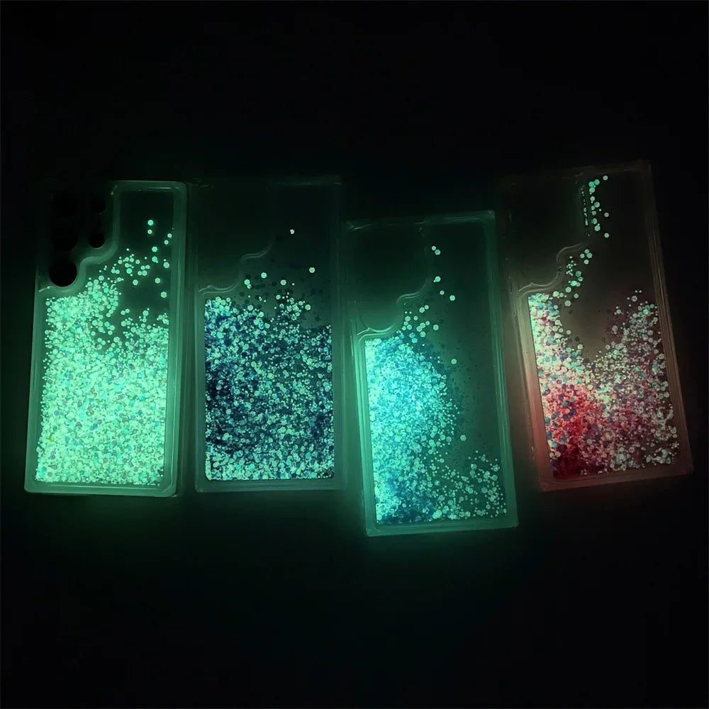 Luminous quicksand phone case suitable for Samsung