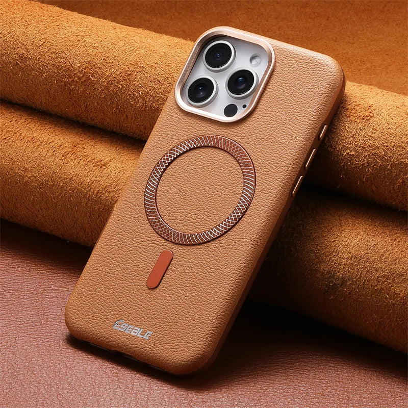 Leather Magnetic For Magsafe Phone Case For iPhone