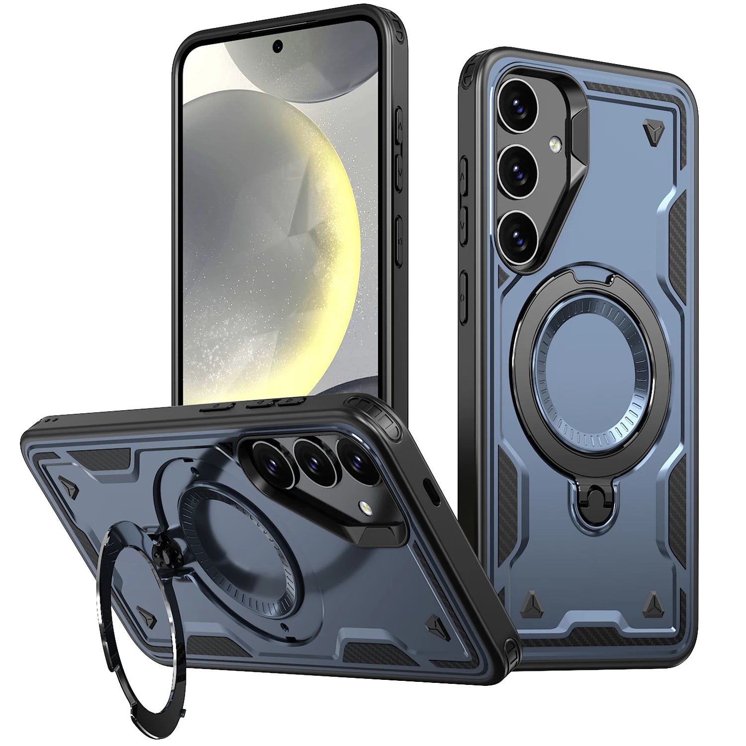 360 degree rotating bracket shockproof phone case for Samsung