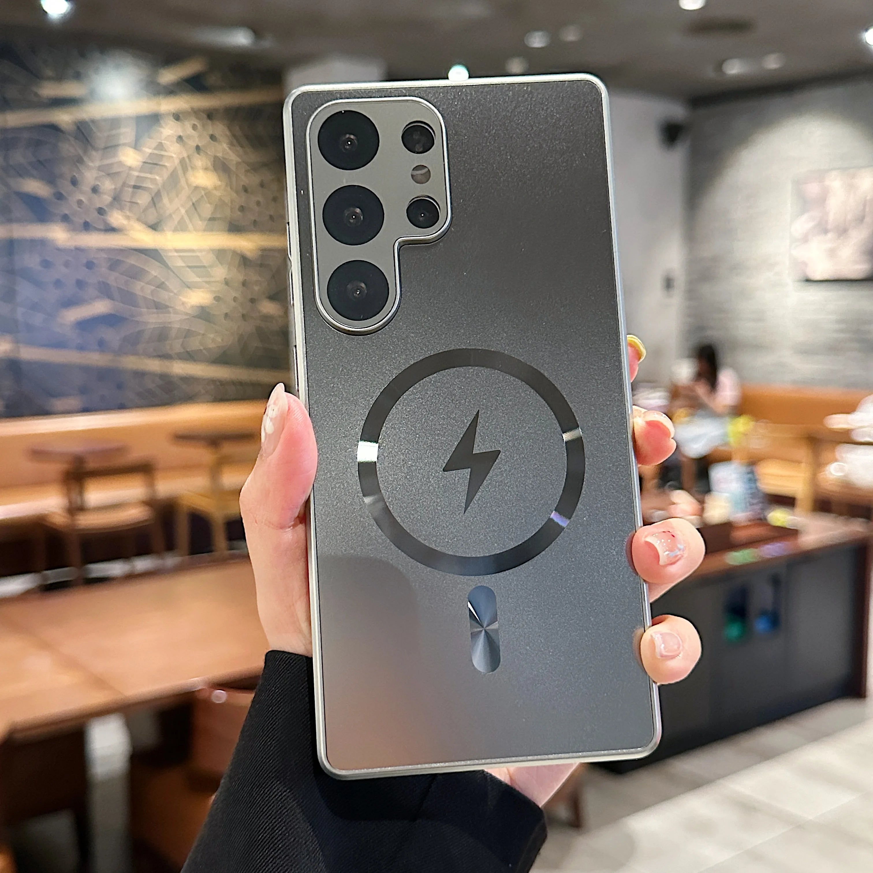 Titanium Original AG Matte Magnetic For Magsafe Case For Samsung