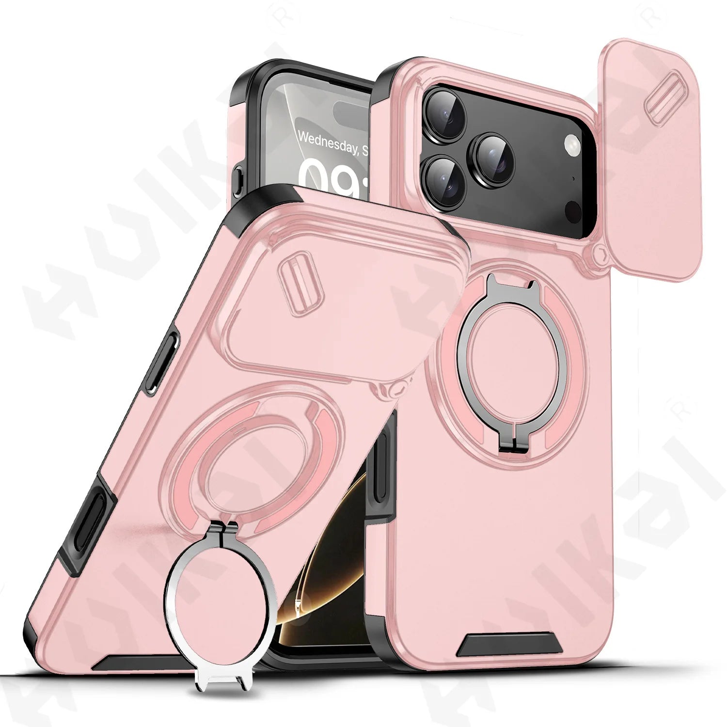 Camera Protection Rugged Ring Shockproof Case  for iPhone