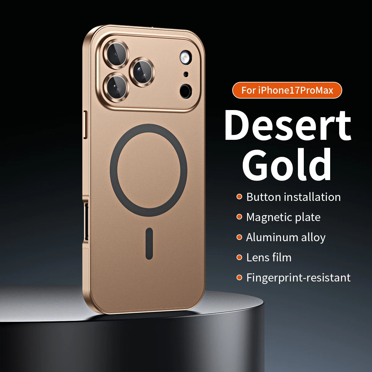Aluminum Metal Frame Magnetic Case For iPhone
