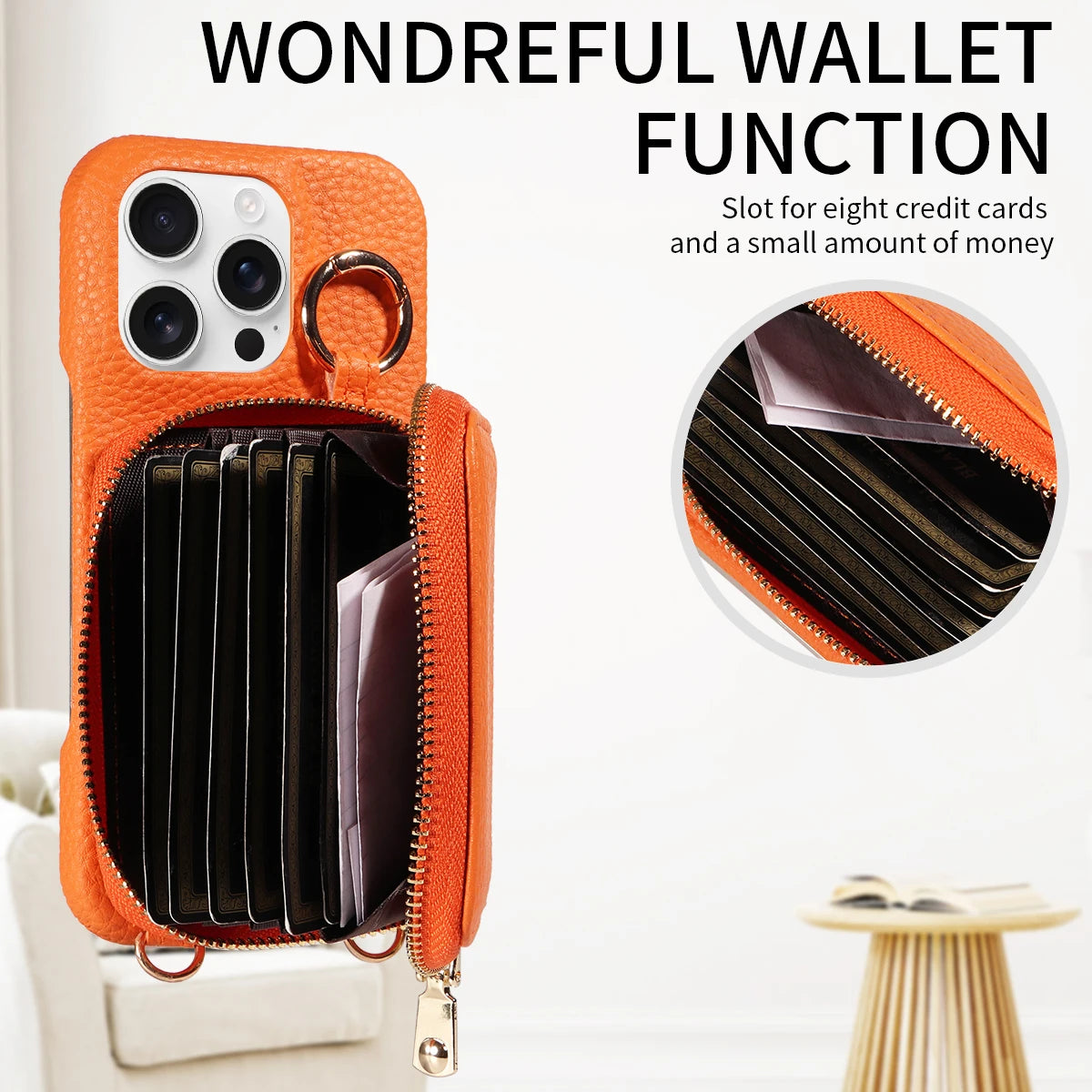 High Quality Faux Leather Phone Case for Iphone