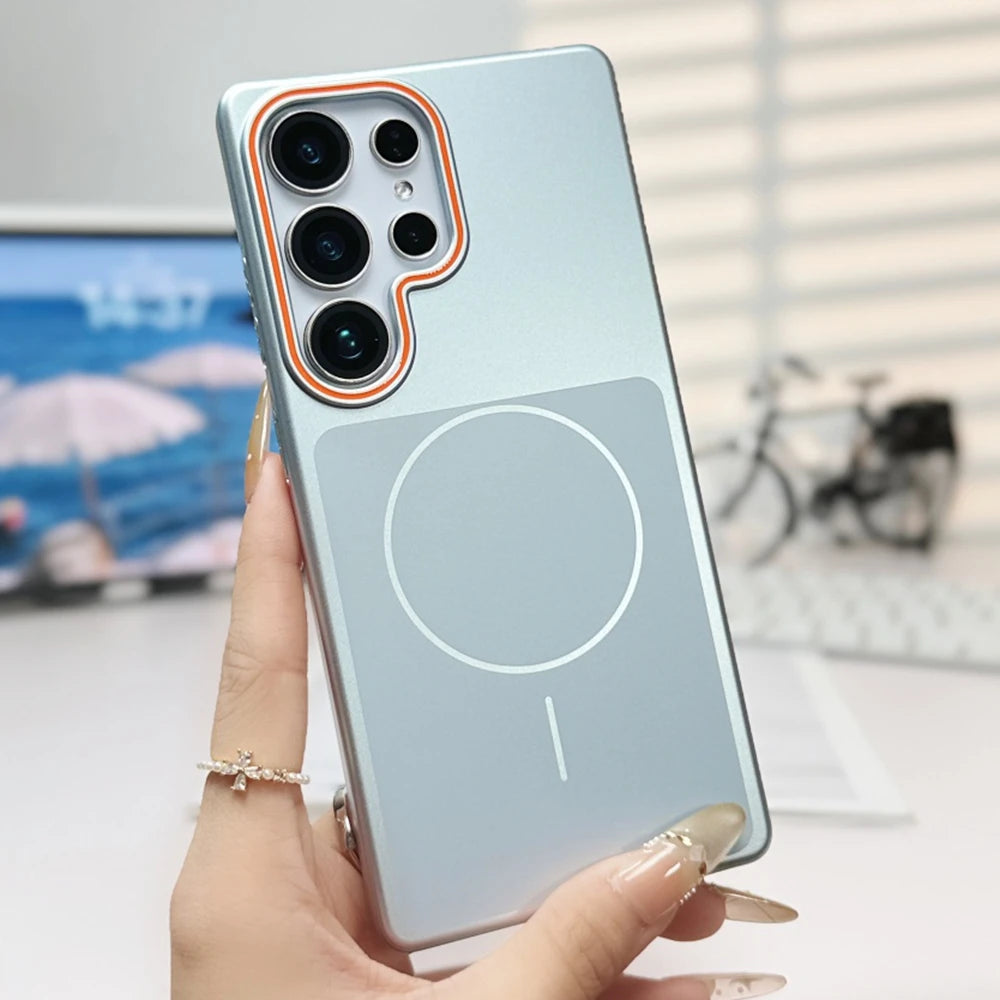 Luxury Ultra Thin Matte For Magsafe Phone Case For Samsung