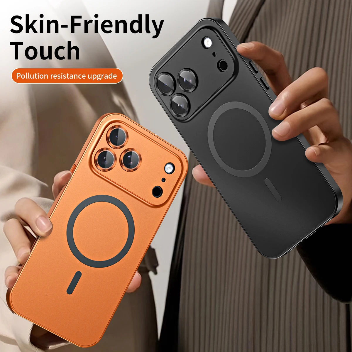 Aluminum Metal Frame Magnetic Case For iPhone