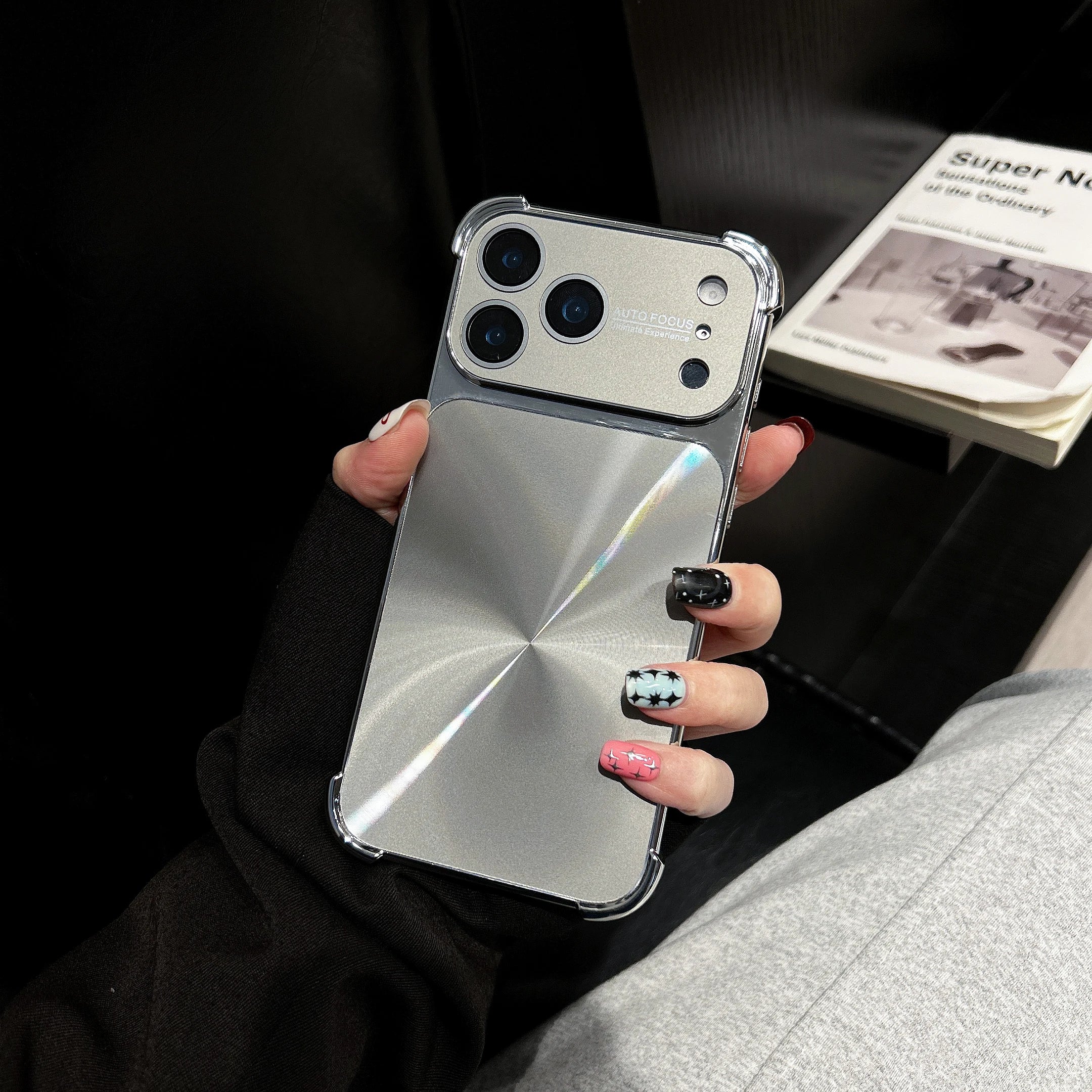 CD Gradient Shockproof Case For iPhone with Lens Protector