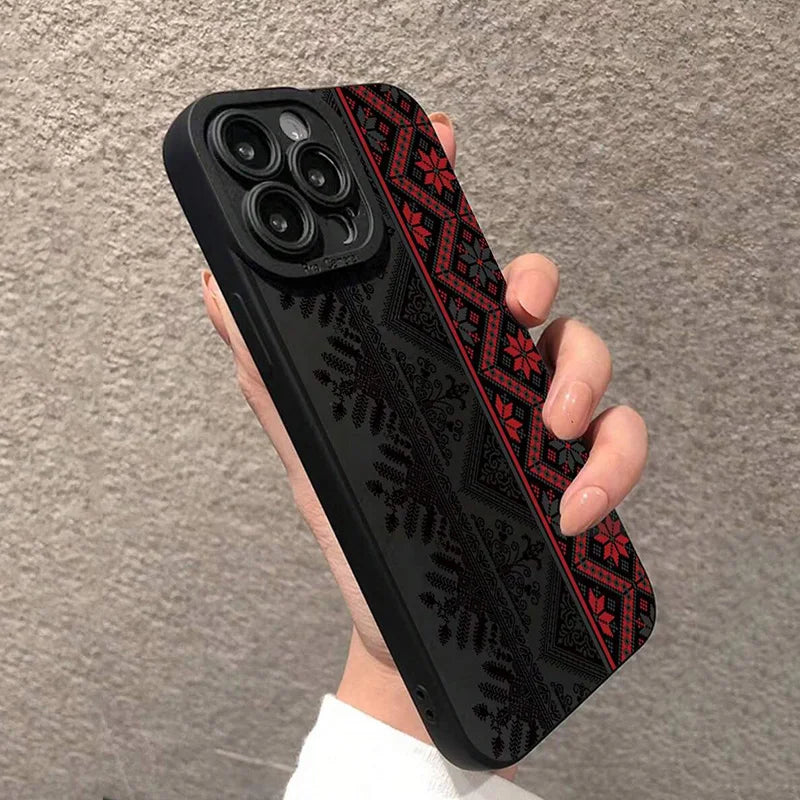 Vintage Totem Painting Shockproof Phone Case For iPhone