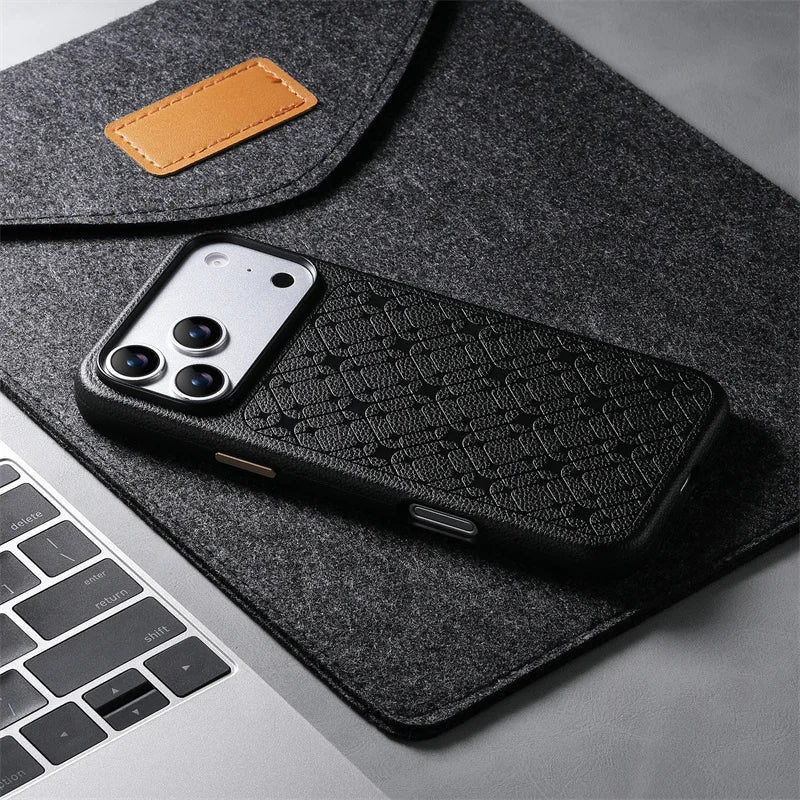 High Quality Lychee Texture Business Leather Case For IPhone