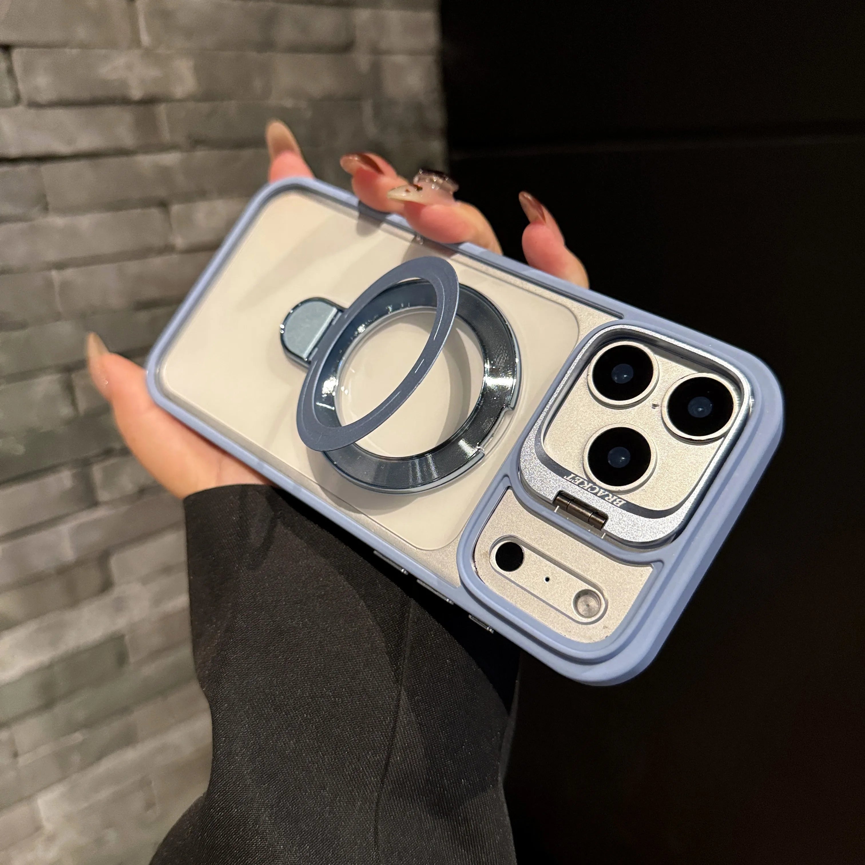 Luxury Dual Bracket All-In-One Design Case For iPhone