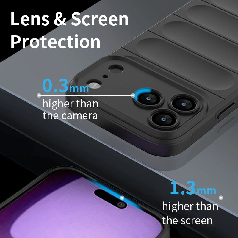 Skin-friendly shockproof soft case for iPhone